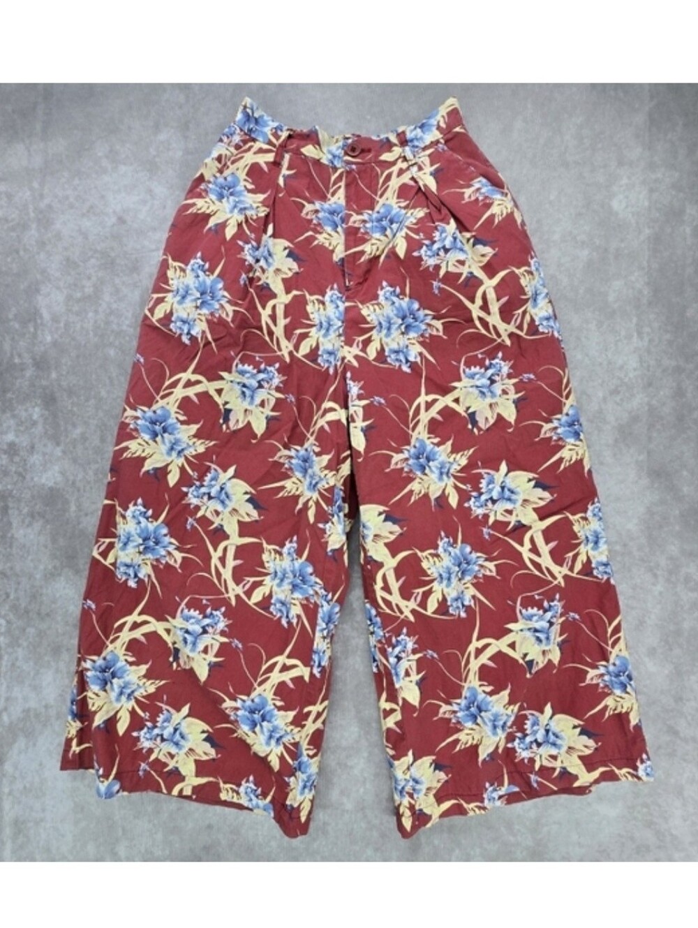 Moussy Red Floral Print Wide-Leg Pants - Picture 2 of 11
